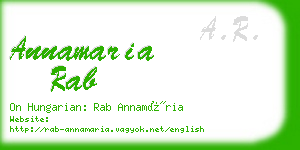 annamaria rab business card